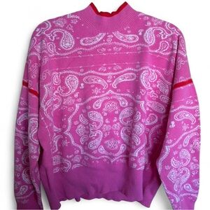 Never Fully Dressed Pink and Red Knit Sweater Skirt Set